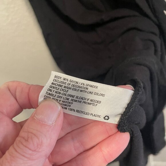 Knox Rose Black Embroidered Sleeveless Midi Dress Size Small - Picture 4 of 5